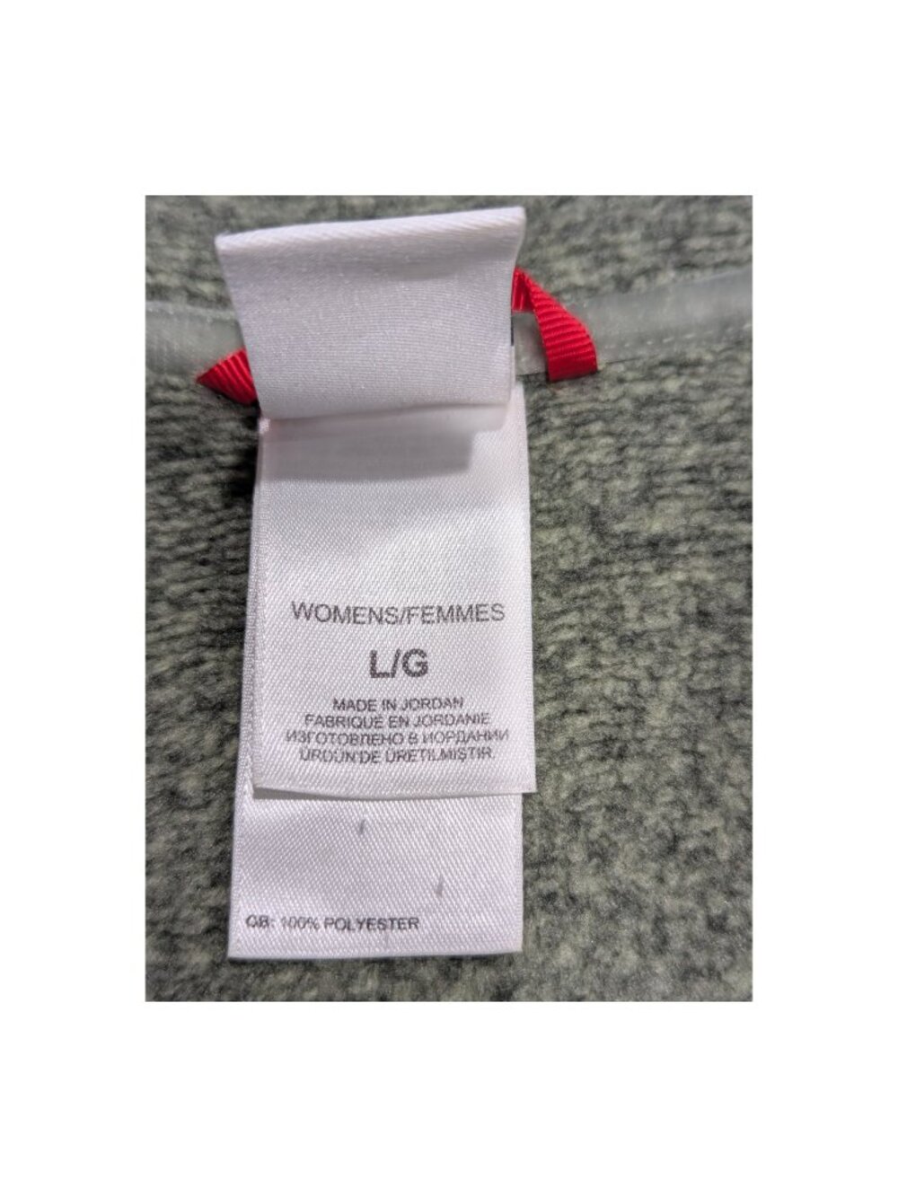 The North Face Crescent Ridge Fleece Sweater Women L Sage Green Toggle Neck - Picture 5 of 9